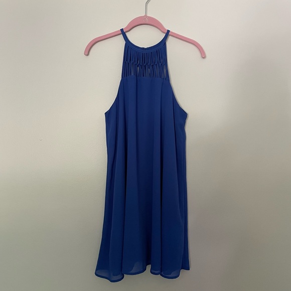 Lulus Tell Me Royal Blue Swing Dress size M - Picture 2 of 10
